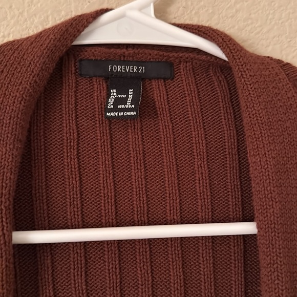 Forever 21 Brown Cardigan Size M - Picture 3 of 5
